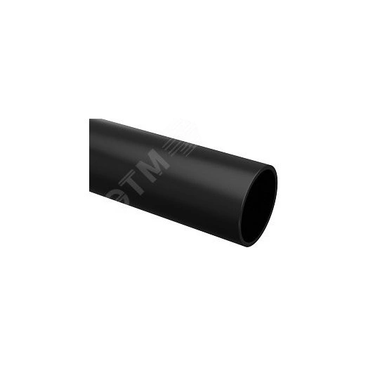 Труба гладкая ПВХ жесткая d16 мм (2 м) (50 м/уп) черная -Plast