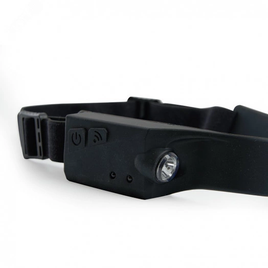 Фонарь светодиодный налобный аккумуляторный 5W 1500mAh USB IP44 ABS пластик резина