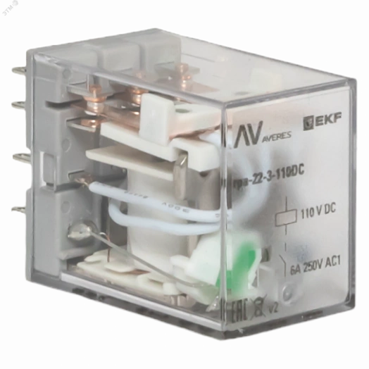 Реле промежуточное RPA 22/3 6A 110В DC EKF