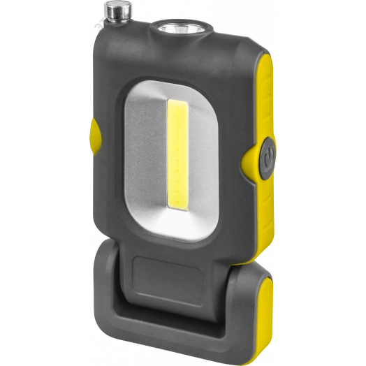 Фонарь светодиодный NPT-W07-ACCU 1Вт LED+3Вт COB LED аккумуляторный пластик