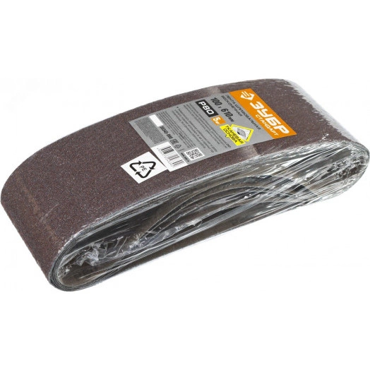 Лента шлифовальная 100х610 мм, P80, СТАНДАРТ, для ЛШМ, 5 шт.