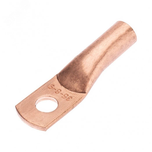 Наконечник медный ТМ 35-8-9 (35кв мм - 8мм) 100шт, REXANT