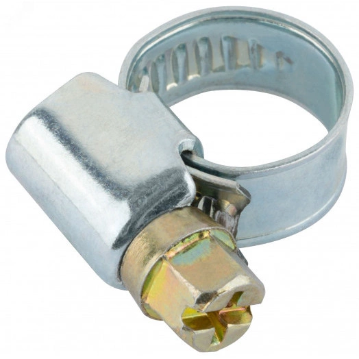 Хомут обжимной 8-12 мм нержавеющая сталь