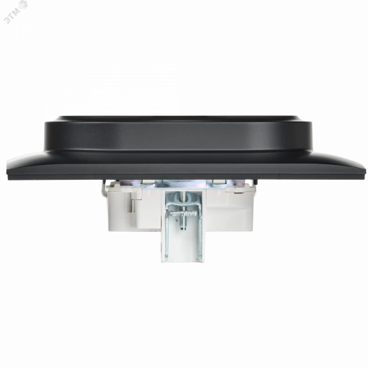 SKANDY Розетка 2-местная с заземлением без защитных шторок 16А в сборе SK-R08Bl черный IEK