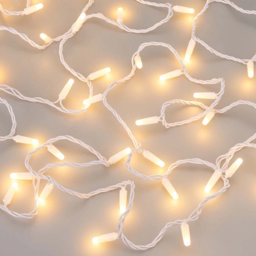 Гирлянда светодиодная декоративная ARD-STRING-CLASSIC-10000-WHITE-100LED-MILK-STD Warm (230V, 7W) (ARDCL, IP65)