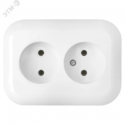 Беларусь Розетка двойная скрытая