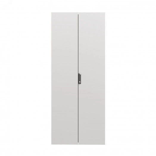 Дверь двойная сплошная IT-CQE 2200x800. RAL7035