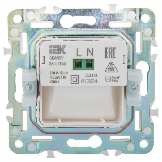 SKANDY Подсветка LED встраиваемая SK-L01Sh шампань IEK