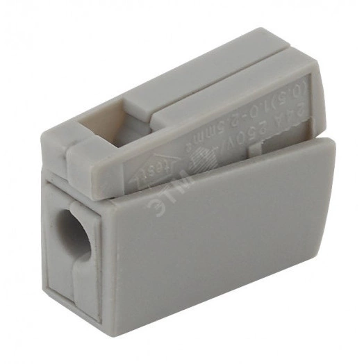 Строительно-монтажная клемма СМК, модель 111, проходная на 1 проводник, 1.0-2.5мм2 (уп.4шт.)