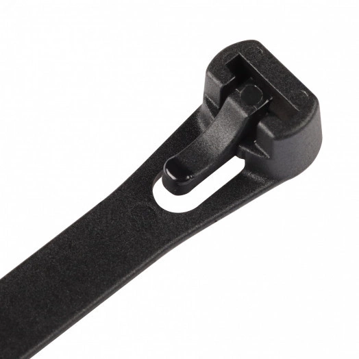 Стяжка многоразовая нейлоновая PRM 7,5х300мм черная (50 шт.)