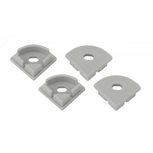Набор заглушек для профиля CAB280, 4 сквозные круглые (500/24000)