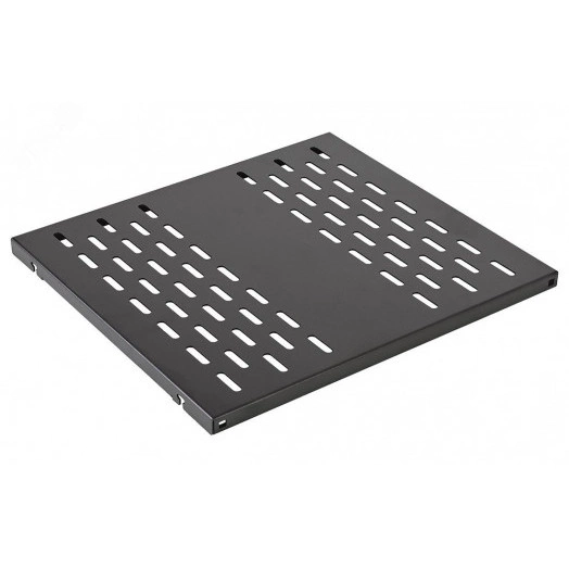 Полка стационарная перфорированная черный (550мм*490мм)