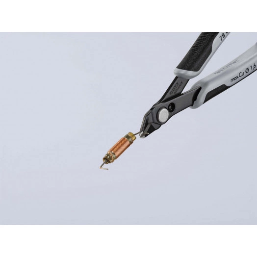 Бокорезы ESD прецизионные для тонких работ ElecTronic Super KNips антистатические мягкая проволока 02-16мм средней твердости 12мм L=125мм высокочастотная закалка режущих кромок до 64HRC черные 2-компонентные рукоятки