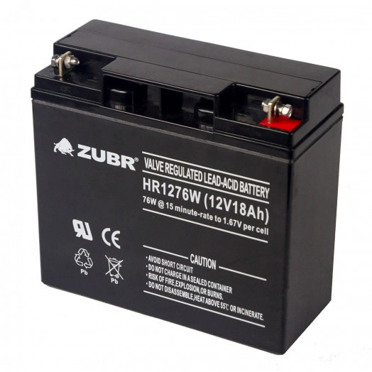 Аккумуляторная батарея ZUBR HR1276W 12V18Ah