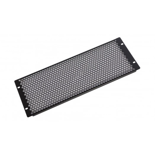 Фальшпанель в шкаф 19' 4U перфорированная черная