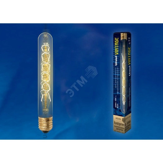 Лампа накаливания декоративная ЛОН 60 вт 300 Лм E27 Vintage IL-V-L28A-60/GOLDEN/E27 CW01