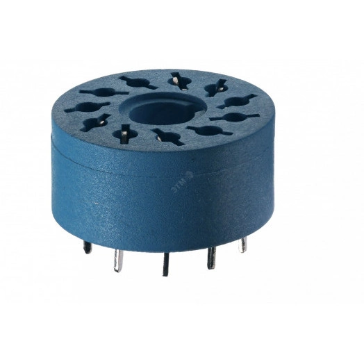 Розетка для монтажа на плате для реле 60.12, таймера 88.12, диаметр 17.5мм