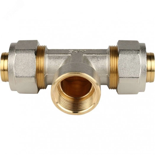 Тройник-переходник с внутренней резьбой 1'x32 для металлопластиковых труб винтовой