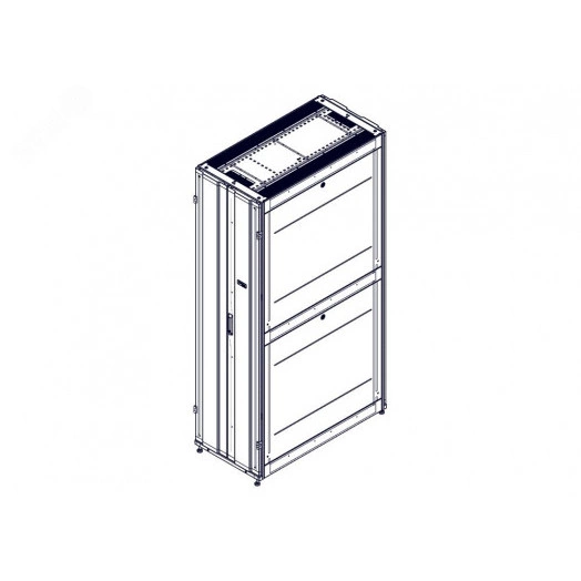 Шкаф Uniprom. 48U-600/1200. боковые панели 4шт. черный