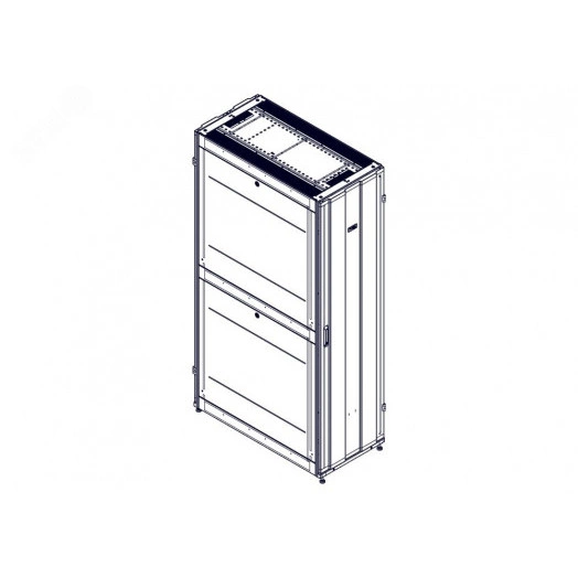 Шкаф Uniprom. 48U-600/1200. боковые панели 4шт. черный