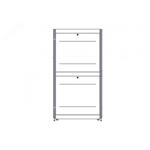 Шкаф Uniprom. 48U-600/1200. боковые панели 4шт. черный