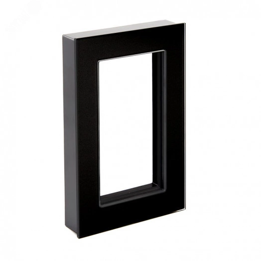 Рамка  2-местная (без перемычки), серия Катрин, черный
