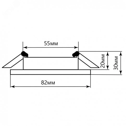 Светильник светодиодный ДВО-7w 4000K 560Лм белый