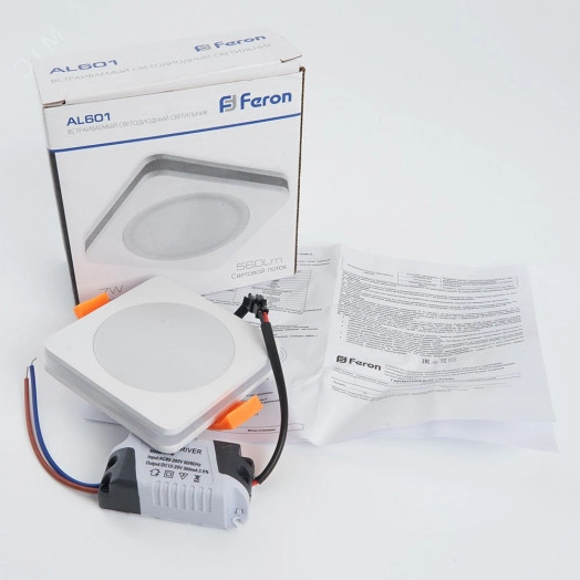 Светильник светодиодный ДВО-7w 4000K 560Лм белый