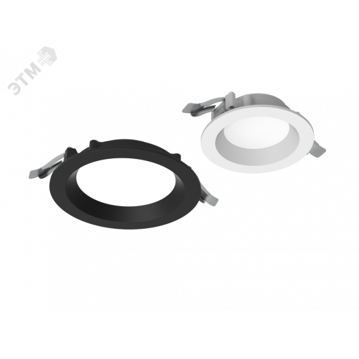 Светильник светодиодный DL-01 Pro 100 мм 10 Вт 3000 К CRI90 120х49 мм IP65/40 RAL7045 серый муар с защитным силикатным стеклом DALI