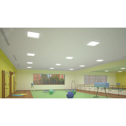 Светильник LED ОФИС СПОРТ IP40 28Вт 3600лм 4000К IP40 КСС Д накладные с решеткой текстурированный рассеиватель