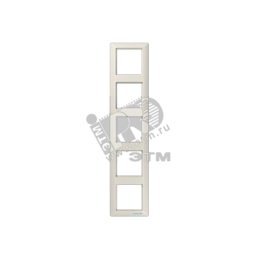 Рамка 5 постов слоновая кость