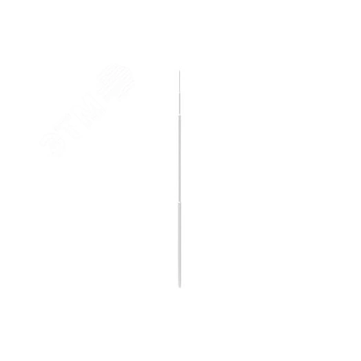 Молниеприемная мачта D 40 H-5000 мм для защиты надстроек/оборудования на кровле. Материал - алюминий.