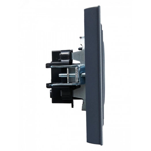 BRITE Розетка 1 пост без заземления без защитных шторок 10А в сборе РСР10-1-0-БрМ маренго IEK