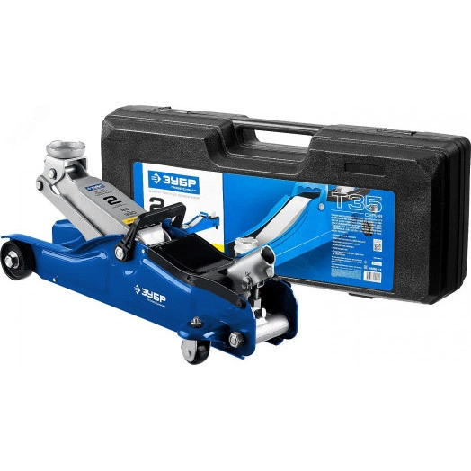 Домкрат подкатной с низким подхватом в кейс Профессионал Т-35 2т 85-330мм