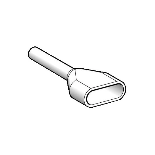 НАКОНЕЧНИК ДВУПРОВОД ЭКОНОМ 0,5ММ2 БЕЛЫЙ