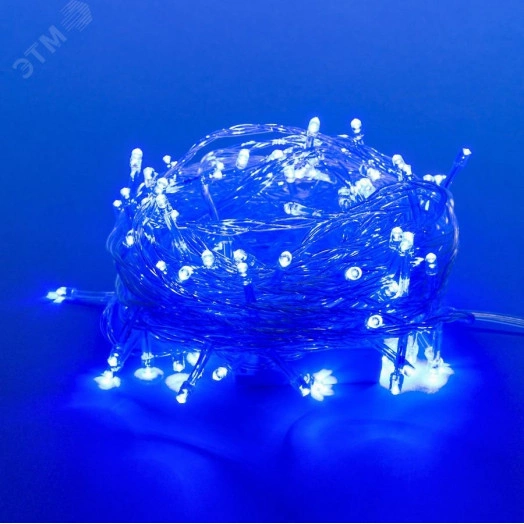 Гирлянда светодиодная 10м 100 светодиодов Белый свет Провод прозрачный ULD-S1000-100/DTA WHITE IP20