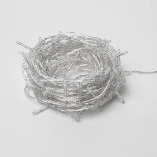 Гирлянда светодиодная 10м 100 светодиодов Белый свет Провод прозрачный ULD-S1000-100/DTA WHITE IP20