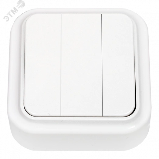 Беларусь Выключатель трехклавишный наружный