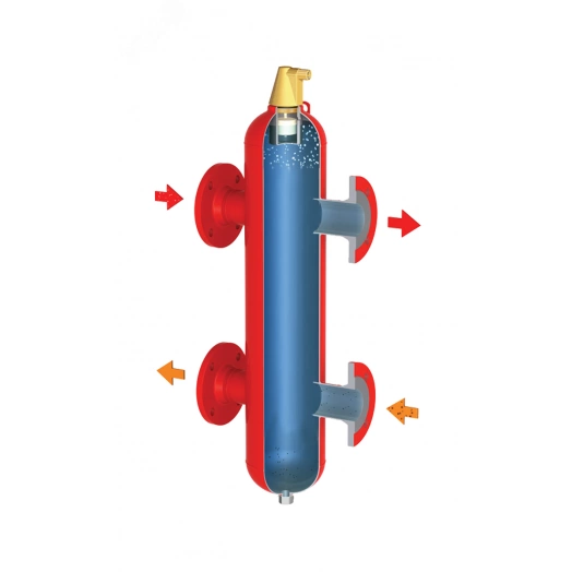 Стрелка гидравлическая DN65 PN10 фланцевая из углеродистой стали