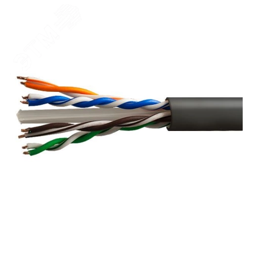 Кабель SUPRLAN Six U/UTP Cat.6 4x2xAWG23 Cu PE Outdoor 305м