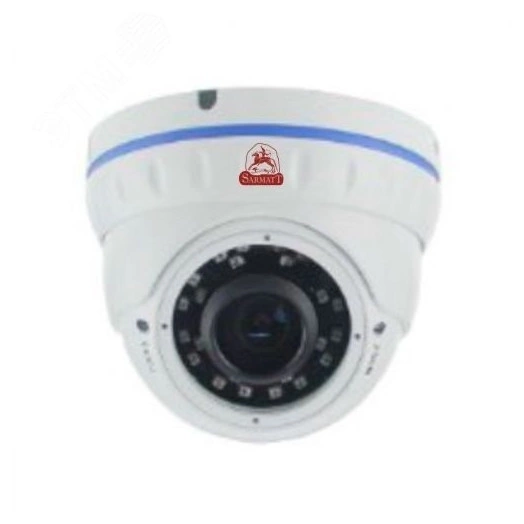 Видеокамера AHD/TVI/CVI/CVBS 5Мп купольная с ИК-подсветкой до 30м (2.8-12мм)