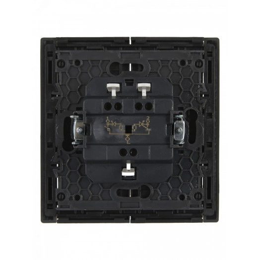 FORTE&PIANO Выключатель 2-клавишный с индикацией 10А FP306 серый IEK