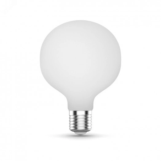 Лампа светодиодная филаментная LED 10 Вт 1070 лм 3000К AC185-265В E27 шар G95 теплая матовая колба диммируемая Black Filament Gauss