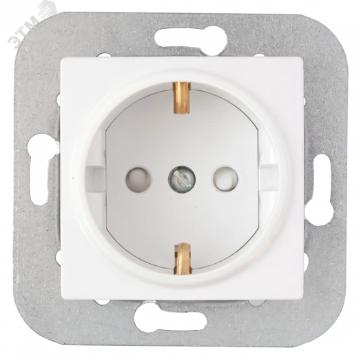 Беларусь Розетка узел скрытая С с заземляющим контактом со шторками в рамку