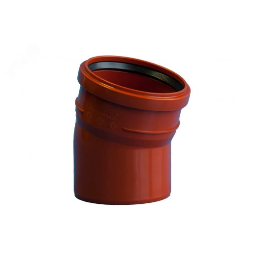 Отвод для наружной канализации 15 град. 160