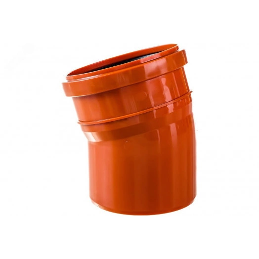 Отвод для наружной канализации 15 град. 160