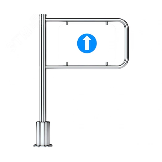 Калитка всепогодная механическая односторонняя с пружинным возвратом К-11-А левая 800, преграждающая табличка в комплекте