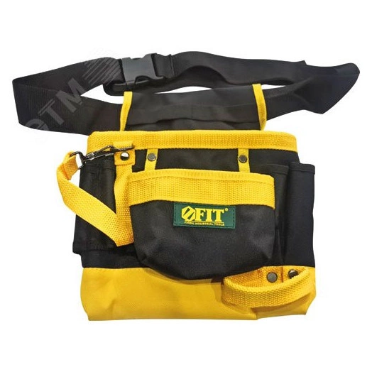 Пояс для инструмента одинарный, полиэстер, 7 отделений, 2 петли для инструмента