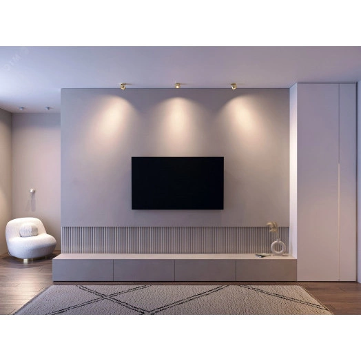 Модуль светодиодный PLURIO-LAMP-R77-9W Day4000 (NI, 36 deg, 2-2, 38V, 200mA) (, Металл)