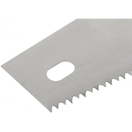 Ножовка по дереву универсальная, шаг 4.5 мм, пластиковая прорезиненная ручка 450 мм